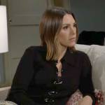 Chloe’s black safety pin top on The Young and the Restless
