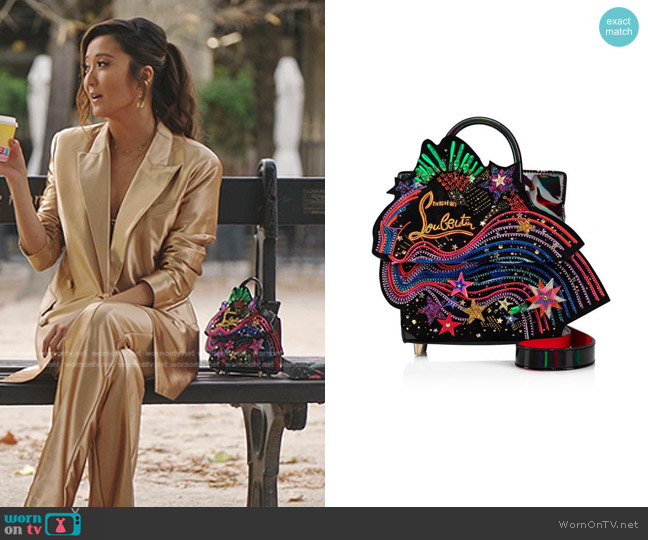 Christian Louboutin Paloma Th Mini worn by Mindy Chen (Ashley Park) on Emily in Paris