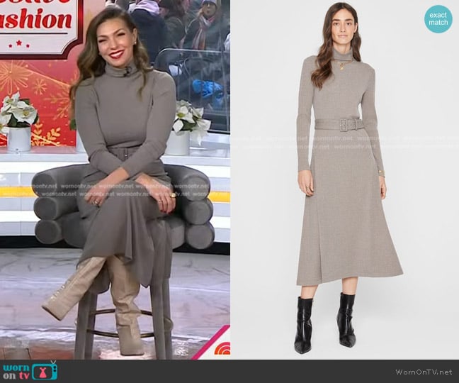Club Monaco Melissah Knit Dress worn by Melissa Garcia on Today