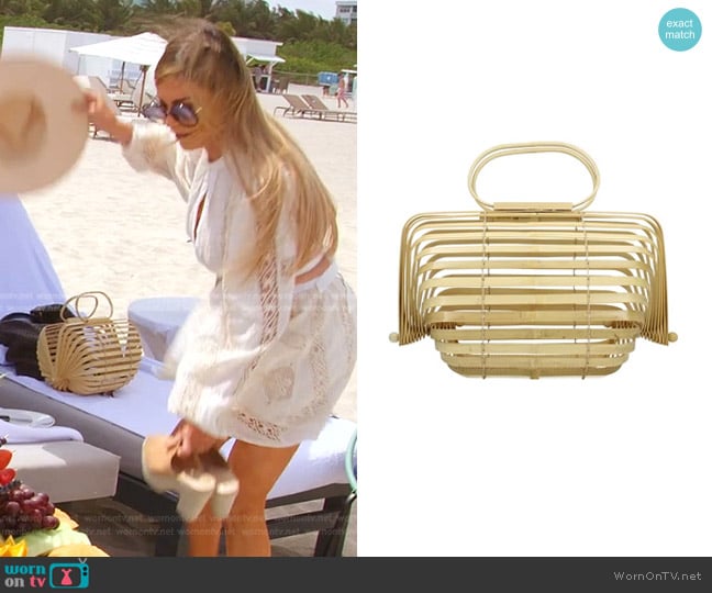 Cult Gaia Lilleth Handbag worn by Adriana de Moura (Adriana de Moura) on The Real Housewives of Miami