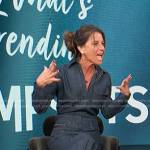 Daun Dees’s denim jumpsuit on Access Hollywood