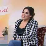 Bobbie’s houndstooth cardigan on Today