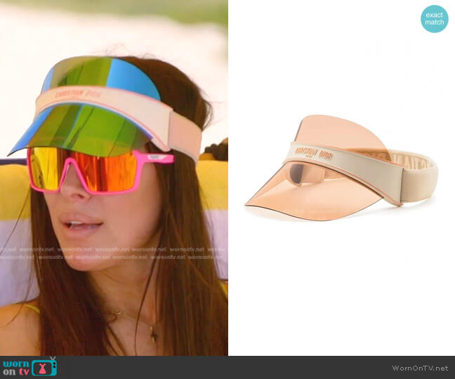Dior Club Transparent Visor worn by Angie Katsanevas on The Real Housewives of Salt Lake City