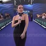 Donna’s black turtleneck strapless dress on Today