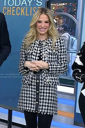 Dr. Marnie B. Nussbaum’s houndstooth tweed jacket and skirt on Today