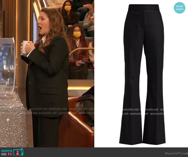 Arielle Stretch-Wool Pants Nili Lotan worn by Drew Barrymore on The Drew Barrymore Show