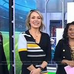 Dylan’s striped knit wrap dress on Today