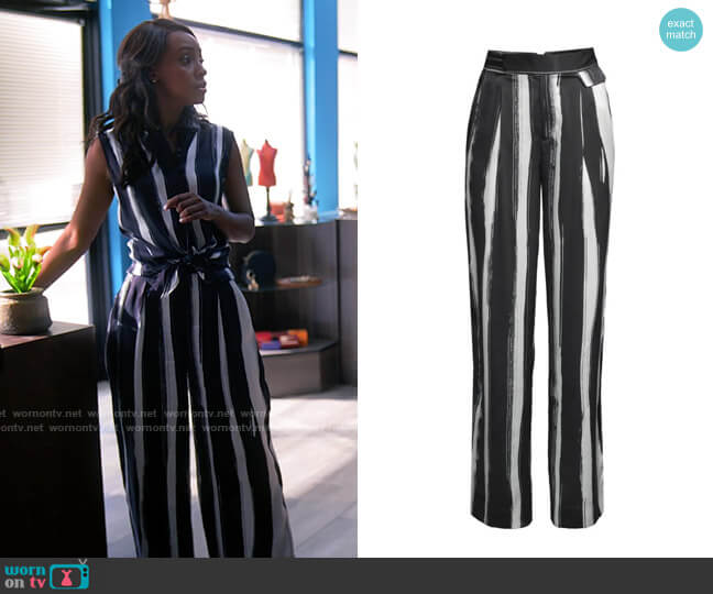 Equipment Saganne Pants worn by Karen Mott (Ebony Obsidian) on Tyler Perrys Sistas