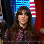 Erielle’s floral print blouse on Good Morning America