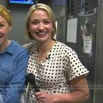 Erin French’s white printed dress on Today