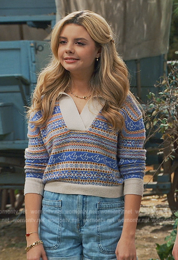 Destiny’s fairisle sweater on Bunkd