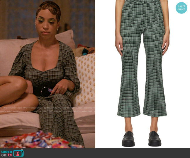 Ganni Recycled Polyester Trousers worn by Maribel (Jillian Mercado) on The L Word Generation Q