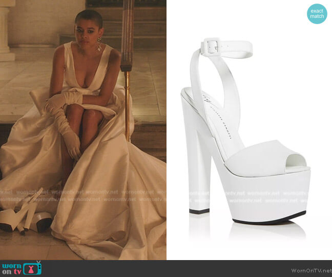 Giuseppe Zanotti Birel Platform High Heel Sandals worn by Julien Calloway (Jordan Alexander) on Gossip Girl