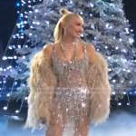 Gwen’s embellished mesh dress on The Voice