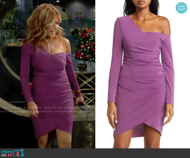 Halston Nalani Dress in Acai worn by Lauren Fenmore (Tracey Bregman) on The Young and the Restless