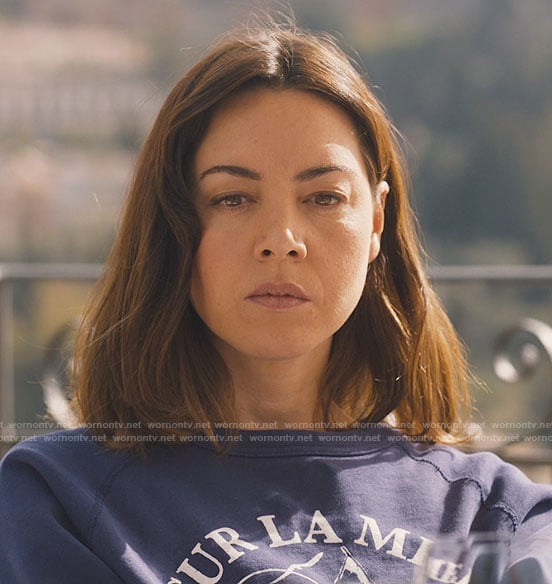 Harper’s Sur La Mer sweatshirt on The White Lotus