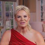 Heather’s red one-shoulder dress on The Real Housewives of Salt Lake City