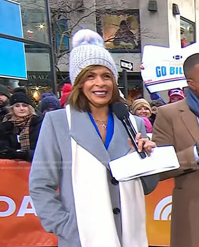 Hoda’s pom pom beanie on Today