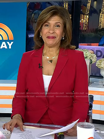 Hoda’s red blazer on Today