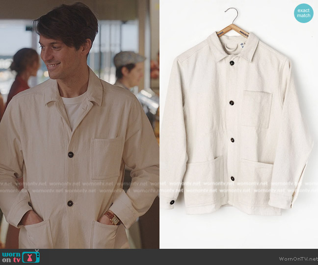 Industry of All Nations New Work Jacket worn by (Lucas Bravo) on Emily in Paris