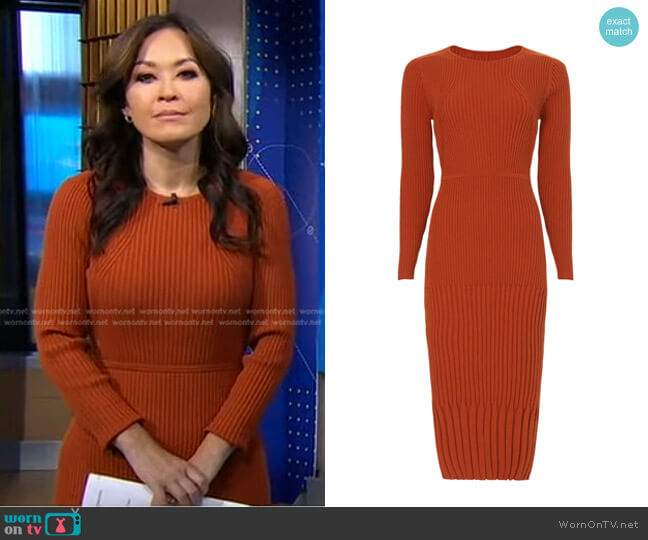 Jason Wu Ribbed Knit Dress worn by Eva Pilgrim on Good Morning America