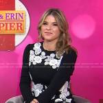 Jenna’s black floral lace detail dress on Today