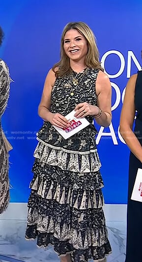Jenna’s printed tiered dress on Today