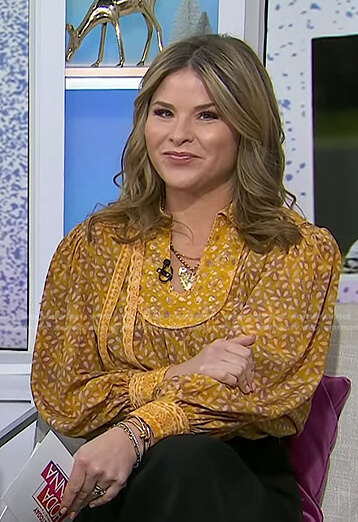 Jenna’s yellow floral blouse on Today