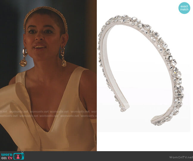 Jennifer Behr Essen Headband worn by Julien Calloway (Jordan Alexander) on Gossip Girl