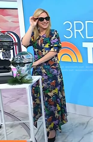 Jennifer Jolly’s horse print dress on Today