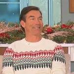 Jerry’s white fair isle sweater on The Talk