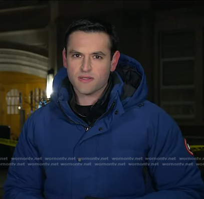 Jesse’s navy puffer down jacket on Today