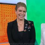 Jill’s black embellished blazer on Today