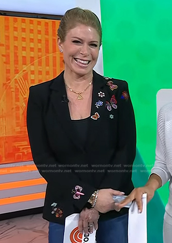 Jill’s black embellished blazer on Today