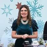 Kathy Buccio’s teal velvet dress on Today