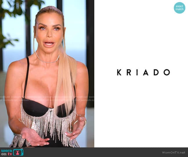 Kriado Crystal Fringed Dresss worn by Alexia Echevarria (Alexia Echevarria) on The Real Housewives of Miami