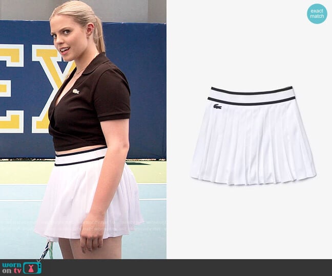 Lacoste SPORT Light Pleated Skirt worn by Leighton Murray (Reneé Rapp) on The Sex Lives of College Girls