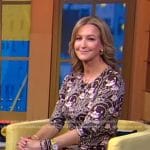 Lara’s brown floral print dress on Good Morning America