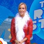 Lara’s sequin bell sleeve dress on Good Morning America