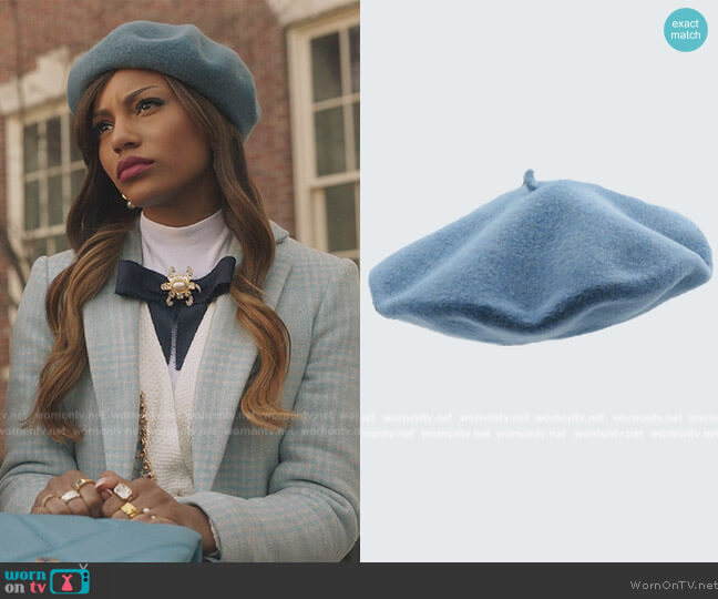 Le Beret Francais Classic Light Blue Beret worn by Monet de Haan (Savannah Lee Smith) on Gossip Girl