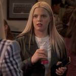 Leighton’s rhinestone top and plaid skirt on The Sex Lives of College Girls