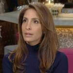 Lily’s navy turtleneck dress on The Young and the Restless