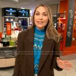 Lori’s blue fair isle sweater on Good Morning America