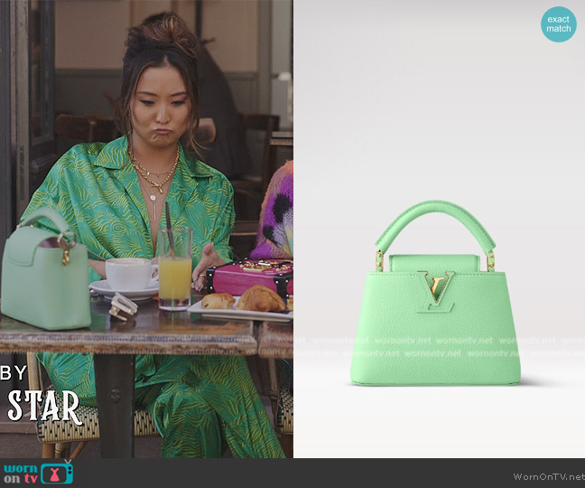 Louis Vuitton Capucines Mini Bag worn by Mindy Chen (Ashley Park) on Emily in Paris