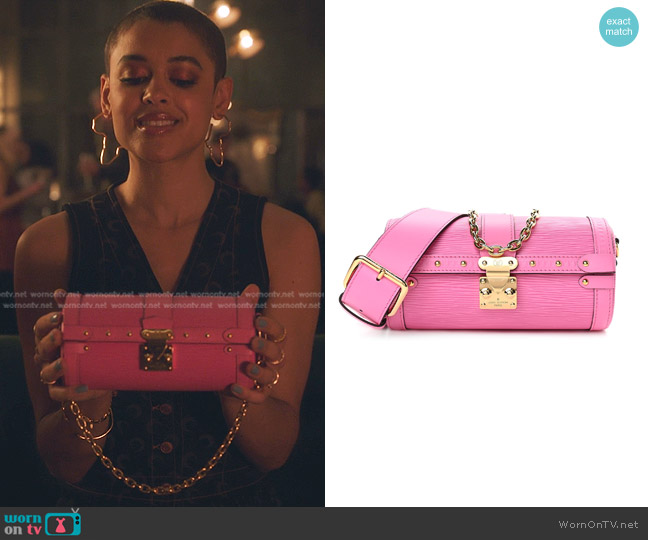 Louis Vuitton Epi Papillon Trunk in Rose worn by Julien Calloway (Jordan Alexander) on Gossip Girl
