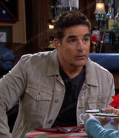 Rafe’s grey denim jacket on Days of our Lives