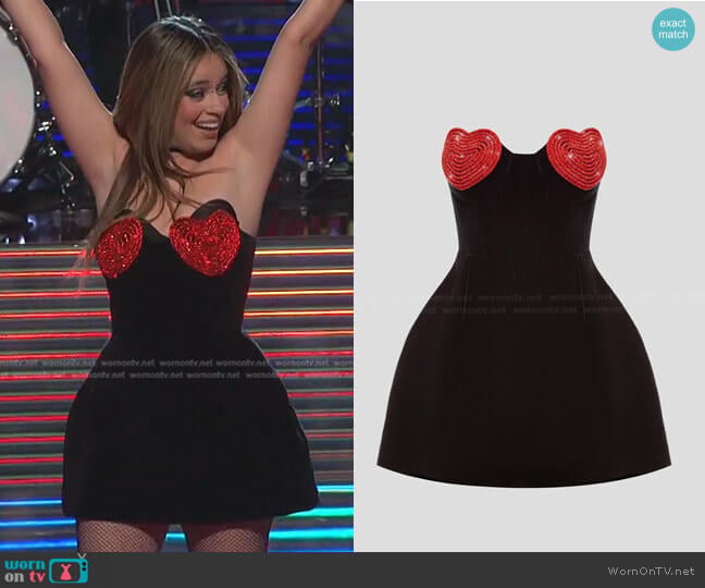 Marianna Senchina Crystal Heart Dress worn by Camila Cabello on The Voice