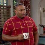 Marty’s red checked polo shirt on The Neighborhood