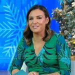 Mary’s green floral wrap dress on Good Morning America