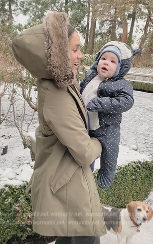 Meghan Markle’s khaki parker jacket on Harry and Meghan